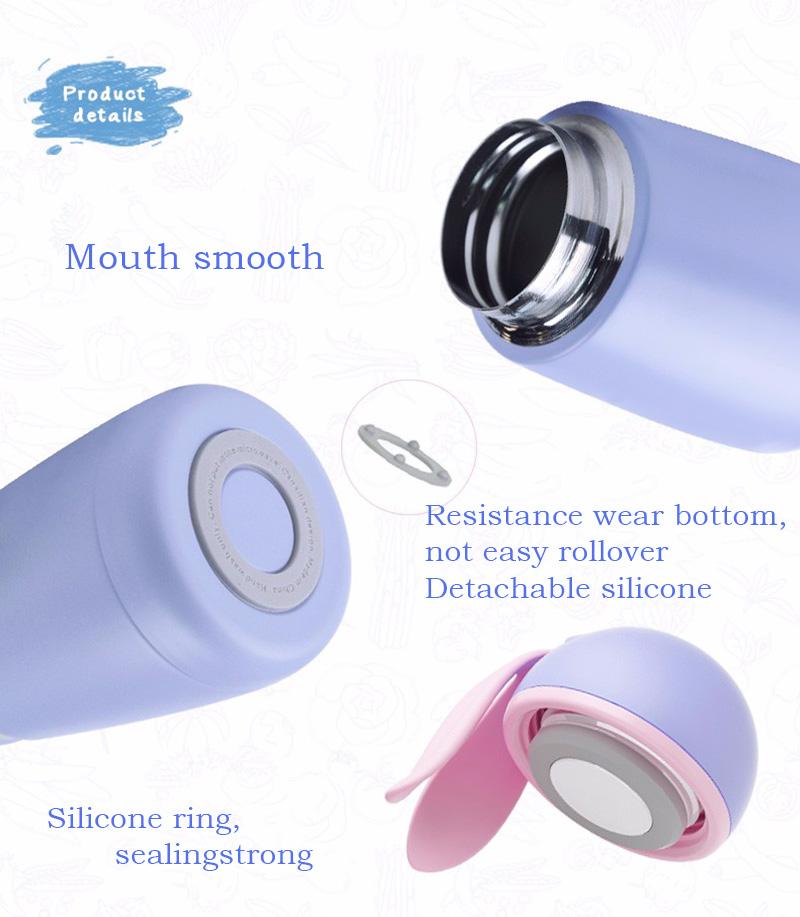 300ml Cho Bé Thỏ Giữ Nhiệt Màu Thép không gỉ Máy Hút Chân Không cho Trẻ em Du Lịch Nhiệt Bình Sữa Cho Bé Cách Nhiệt Cốc Quà Tặng