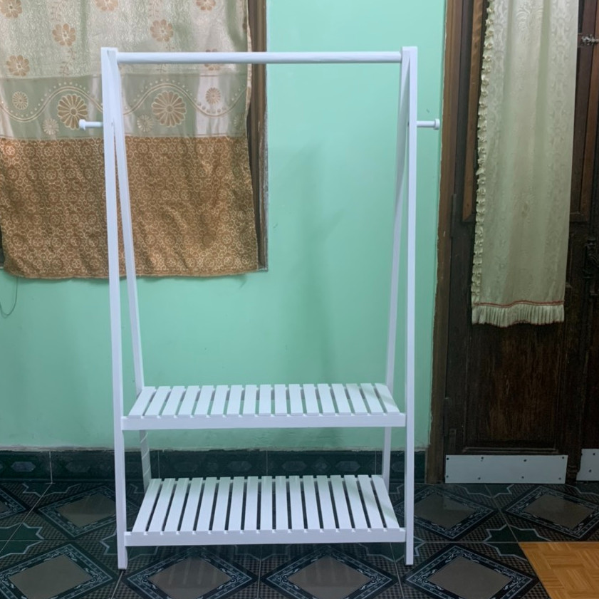 Giá treo quần áo chữ A - trắng