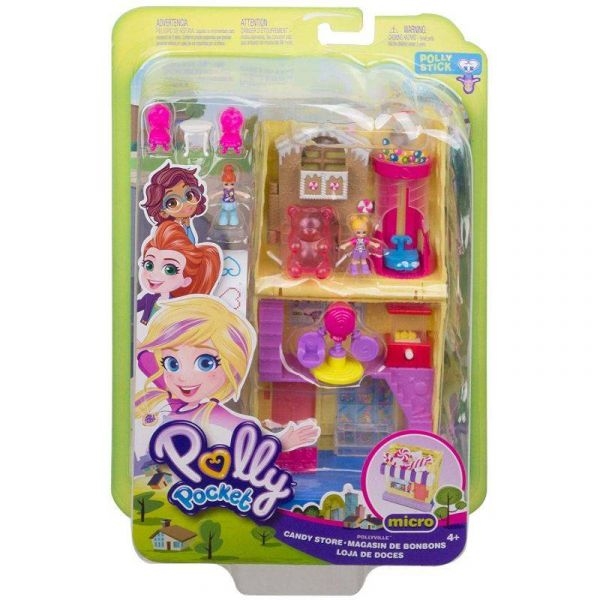 Đồ Chơi Polly Pocket Cửa Hàng Kẹo Ngọt Ở Pollyville GKL57/GGC29