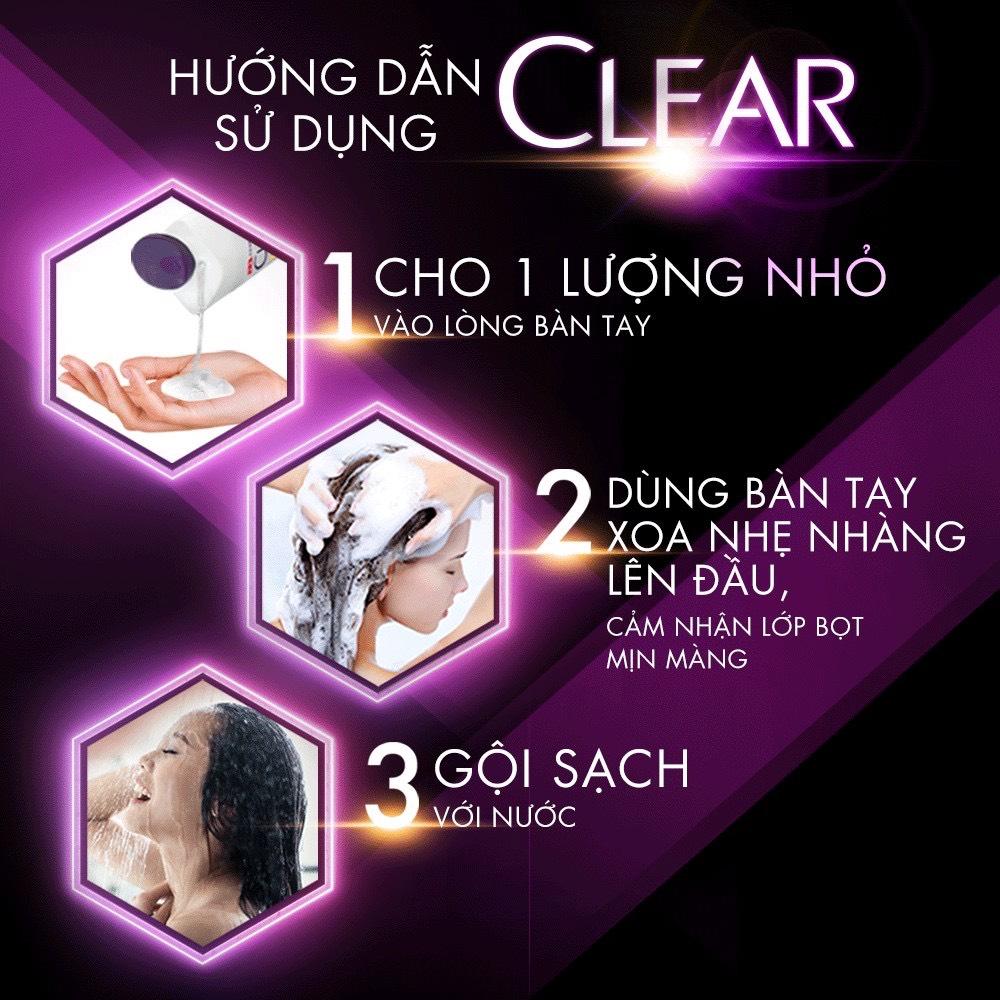 Dầu gội Clear Bạc hà 1400g tặng kèm 20 lưỡi lam London