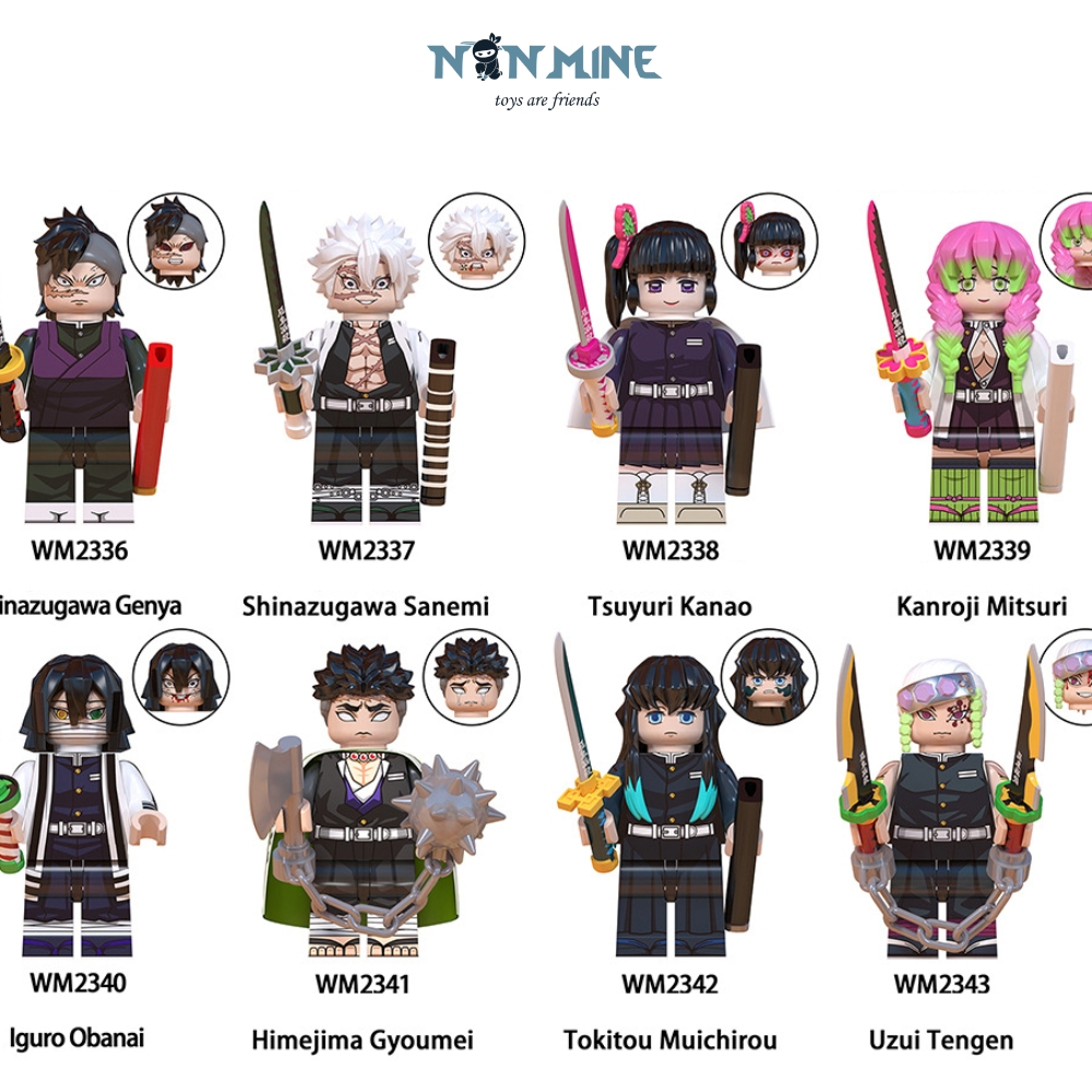 Minifigures Xếp Hình Lắp Ráp Demon Slayer Phim ( Thanh Gươm Diệt Quỷ) WM6137 Mẫu Mới