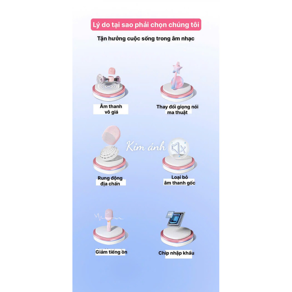 Micro Bluetooth Celebrat SP-16 hát Karaoke gia đình, âm thanh vòm Hifi, hàng chính hãng, Kim Ánh cho dùng thử 30 ngày