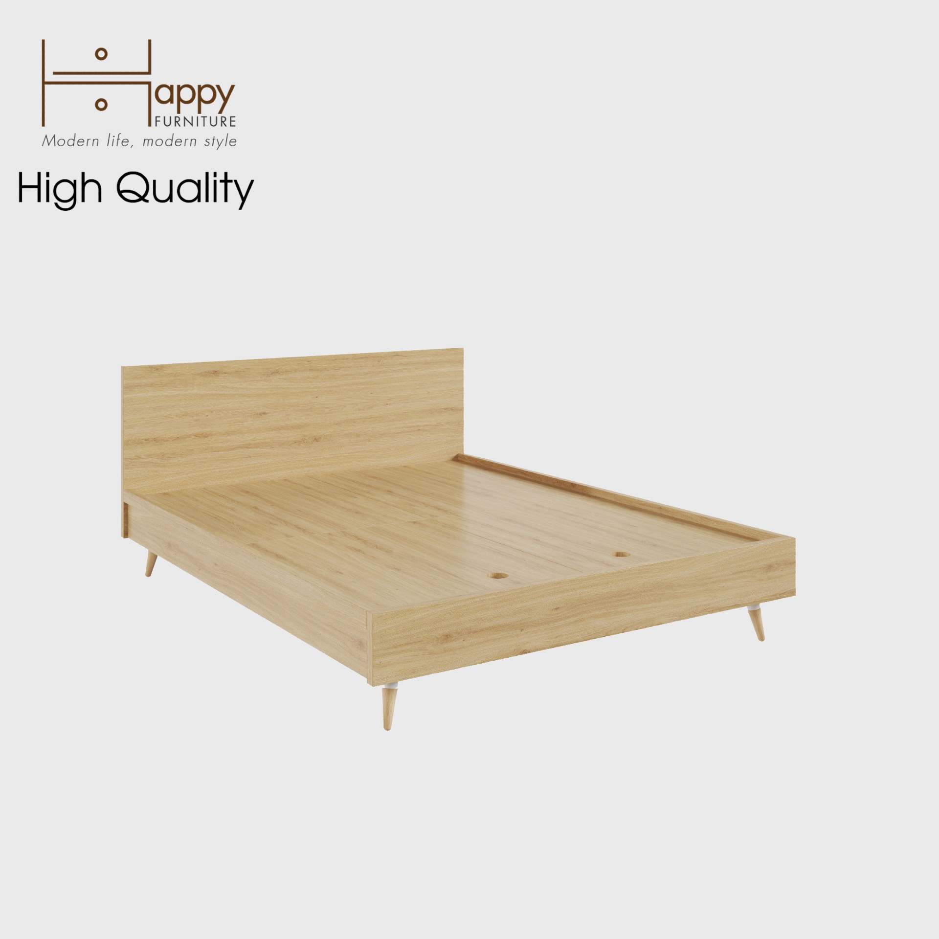 [Happy Home Furniture]  OSRI, Giường ngủ chân gỗ chéo, GNG_025, GNG_026, GNG_027