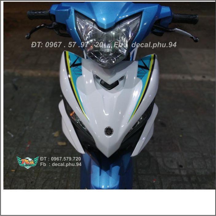 Tem Exciter 135 rời xanh ngọc trắng