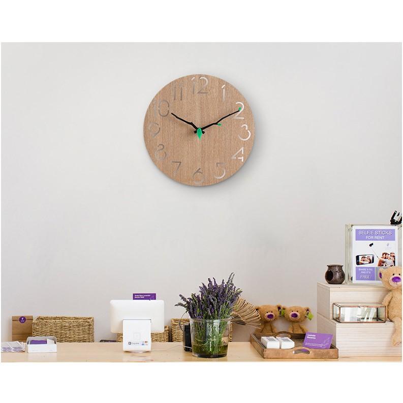 ĐỒNG HỒ TREO TƯỜNG GỖ PHONG CÁCH BẮC ÂU
