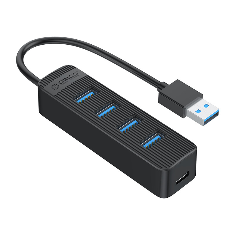 Bộ chia 4 cổng USB 3.0 có cổng cấp nguồn phụ Orico TWU3-4A - Hàng Chính Hãng