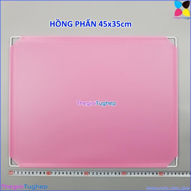 Tấm Ghép Nhựa 45x35cm Dùng Cho Tủ Ghép, Làm Quây Chuồng Thú Cưng, Chó, Mèo (TẶNG Kèm Chốt Nối