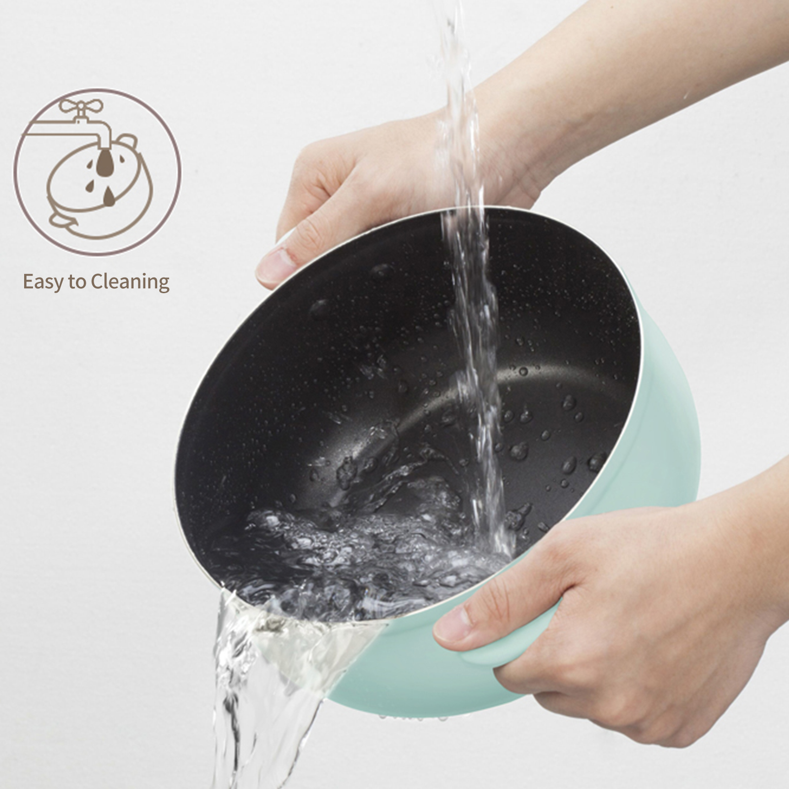 Nồi Điện Đa Năng Chống Dính Có Nắp Đậy Dung Tích 2,5L 220V