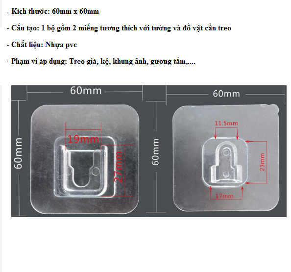 Combo 5 bộ miếng dán tường siêu đa năng, Miếng dán treo vật dụng tiện lợi, Combo 10 bộ móc dán các loại kệ, khung ảnh- GD497-MDanMC-5