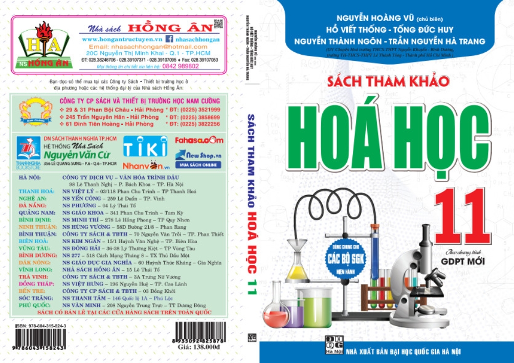 Sách Tham Khảo Hóa Học Lớp 11 - Biên soạn theo chương trình GDPT mới ( HA)