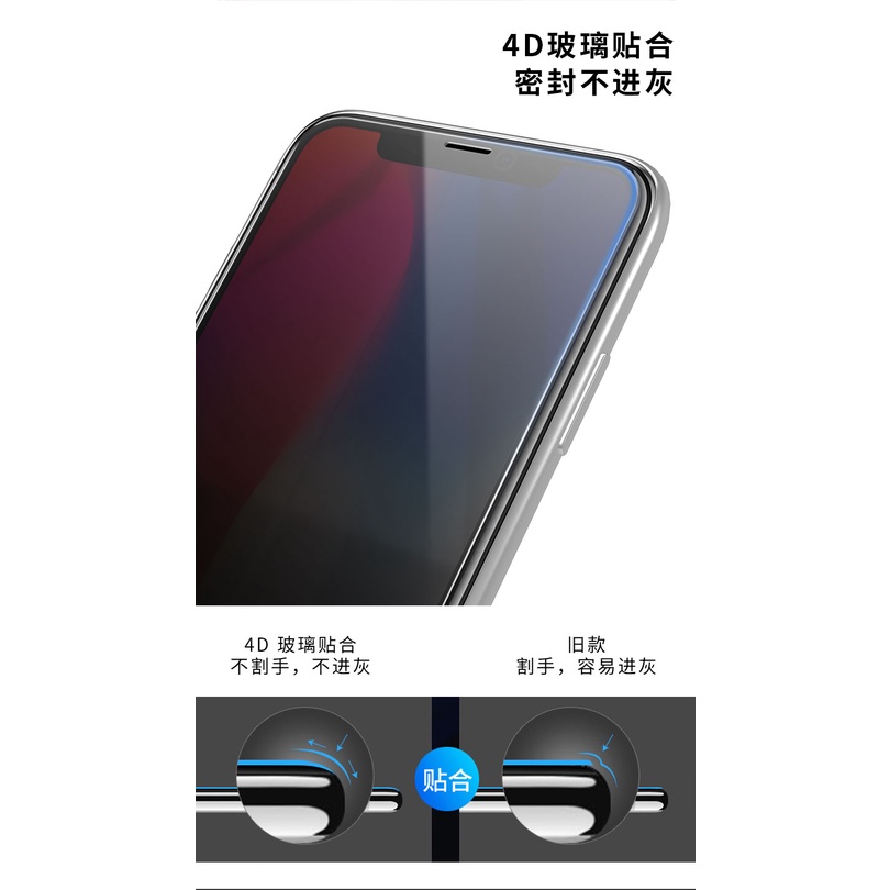 Kính Privacy WEKOME 4D KINGKONG WTP-012 cho điện thoại Iph HÀNG NHẬP KHẨU
