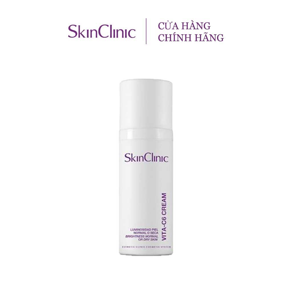 Kem giảm mụn dành cho da khô nhạy cảm SkinClinic VITA-C6 CREAM 50ML