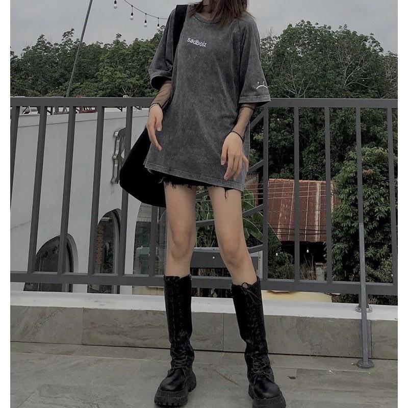 Áo Thun Local Brand Sadboiz Wash Nhuộm Nam Nữ Unisex Full Mạc