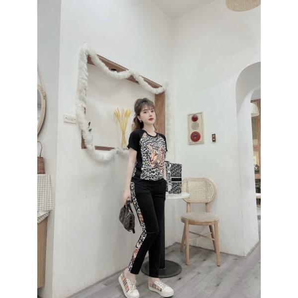 Đồ bộ nữ phối họa tiết siêu sang