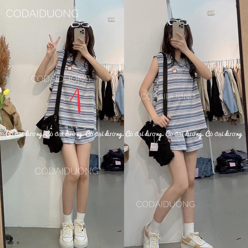Bộ tanktop kẻ