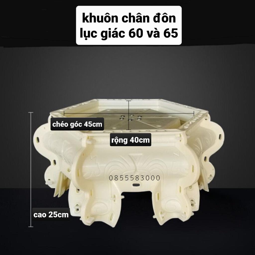 Khuôn đúc chân đôn chậu lục giác 60 và 65
