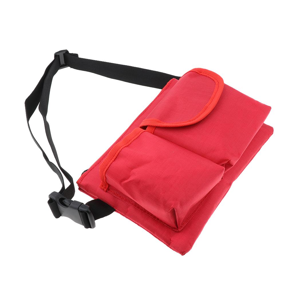 Gardening Tool Waist Bag Belt Heavy Duty Oxford Tool Apron with 3 Pockets of Different Sizes