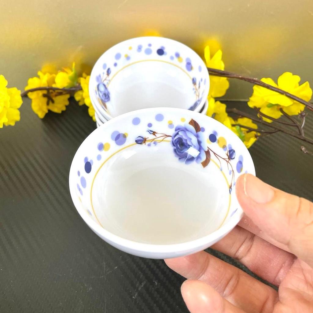 Chén NƯỚC CHẤM, CHÉN MUỐI TIÊU, MECA cao cấp - HÀNG VIỆT NAM CHẤT LƯỢNG CAO, hoa văn sang trọng