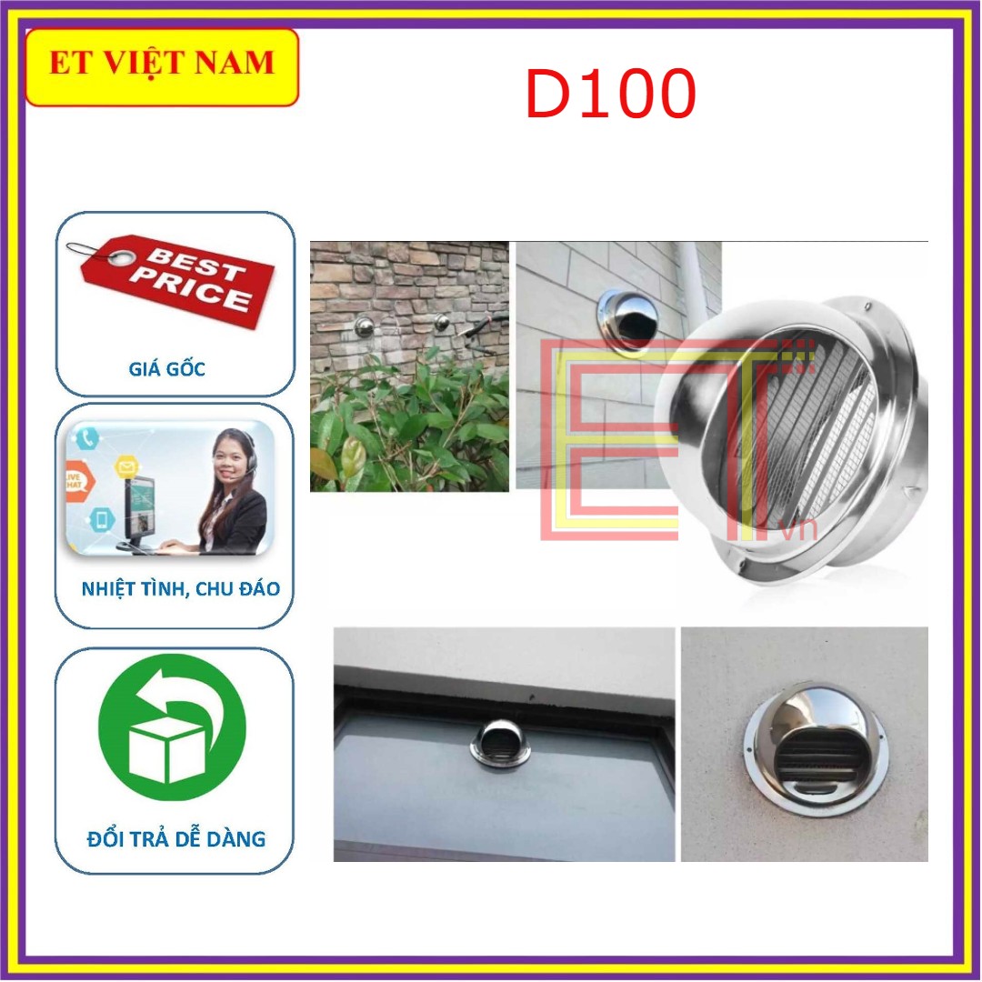 CHỤP THÔNG HƠI VENT CAP INOX D150