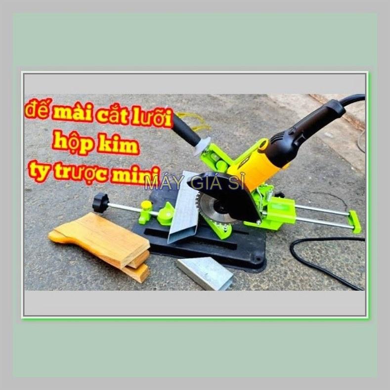 BÀN CẮT TRƯỢT GẮN MÁY MÀI - BIẾN MÁY CƯA THÀNH MÁY CẮT BÀN, CÓ THANH TRƯỢT TIỆN LỢI