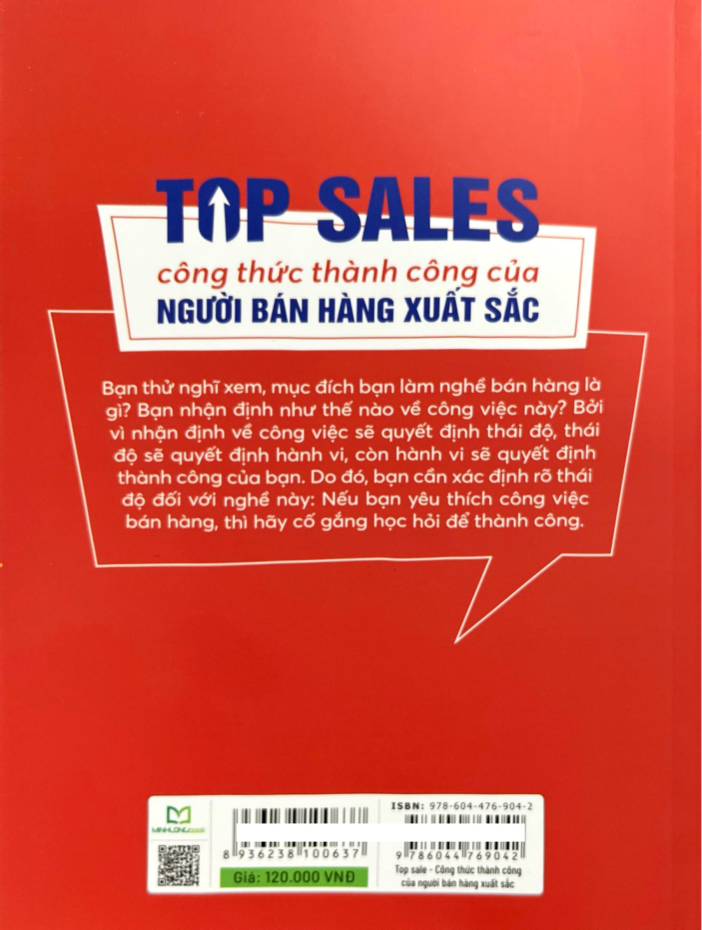 Sách - Top Sales - Công Thức Thành Công Của Người Bán Hàng Xuất Sắc (Tái Bản 2025)