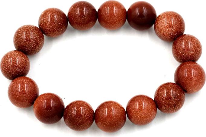 Vòng tay chuỗi hạt đá kim sa 12 ly 15 hạt
