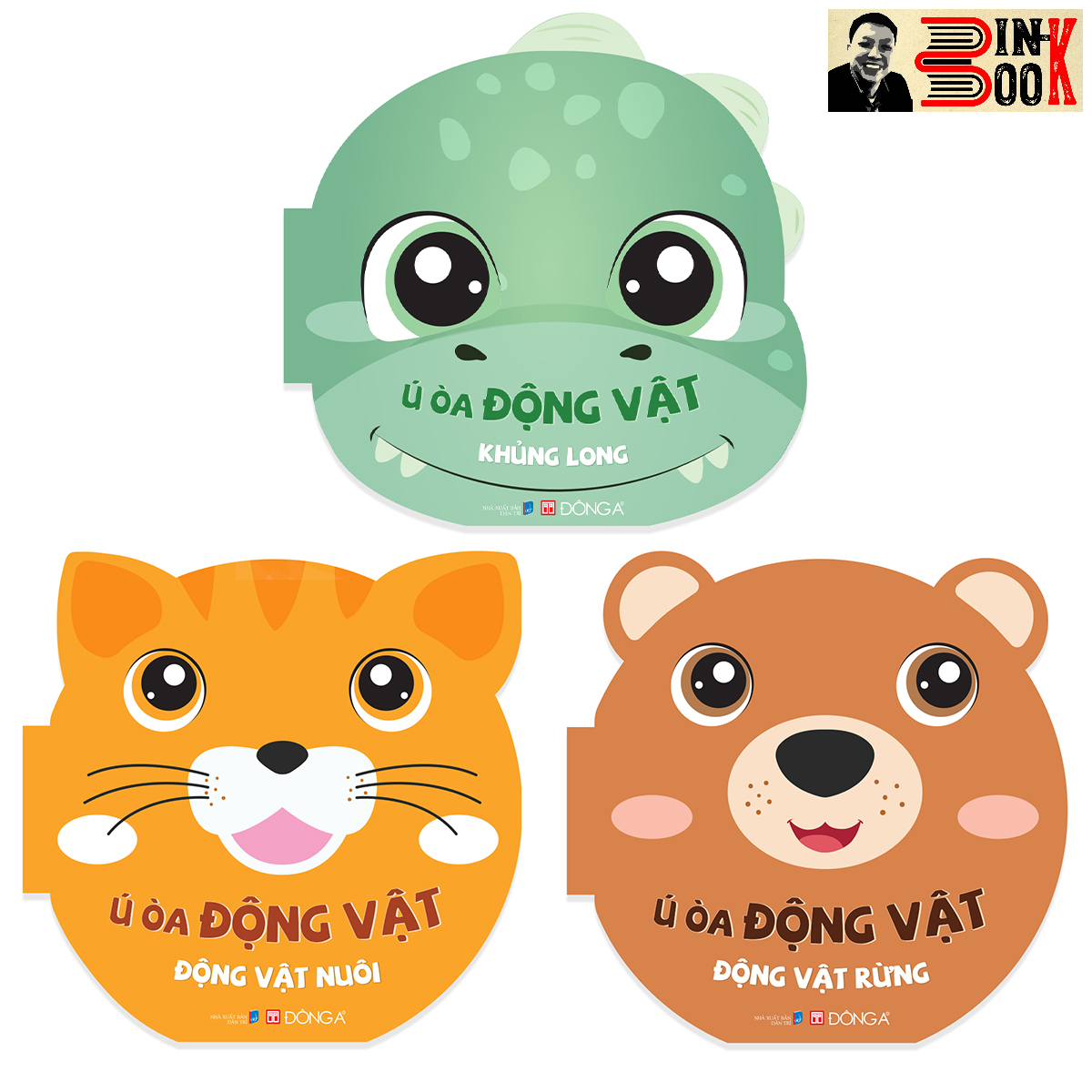 Combo 3 cuốn Ú ÒA ĐỘNG VẬT - KHỦNG LONG - ĐỘNG VẬT RỪNG - ĐỘNG VẬT NUÔI - Đông A - NXB Dân Trí