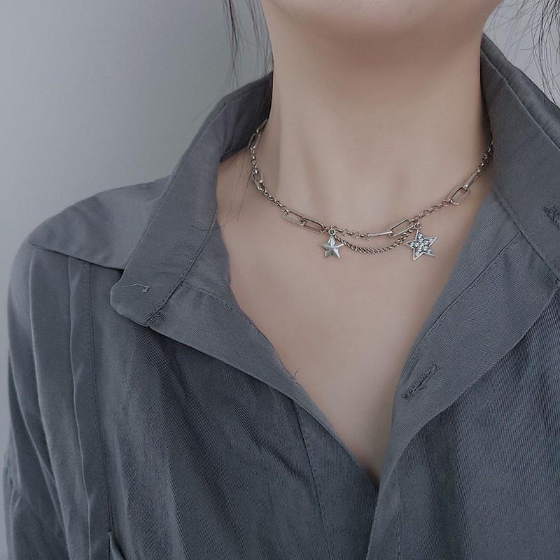 Vòng cổ nữ choker hình sao dây chuyền nữ đẹp