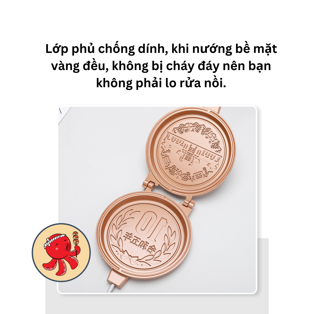 Khuôn máy làm bánh đồng xu 10W combo làm bánh đồng xu tại nhà