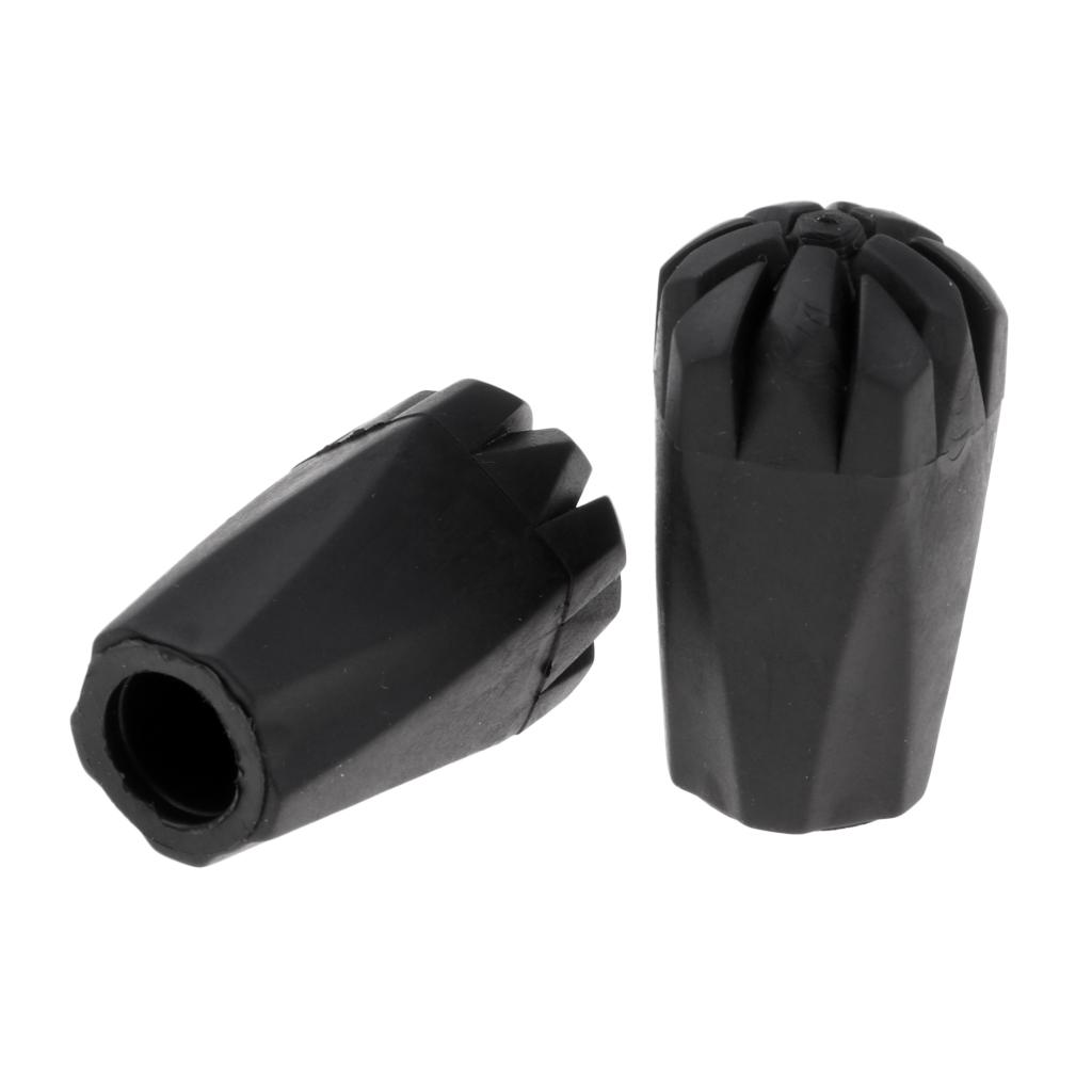 1 Pair of Hiking Pole Tips Walking Stick Protector Outdoor Sports Accessory