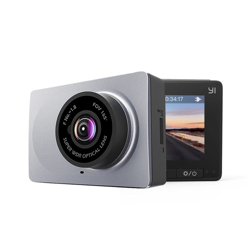 Camera hành trình xe ô tô Xiaomi Yi 2K 1296p - YI Smart Dash Camera - Phiên bản Up tiếng Anh -Hàng Chính Hãng