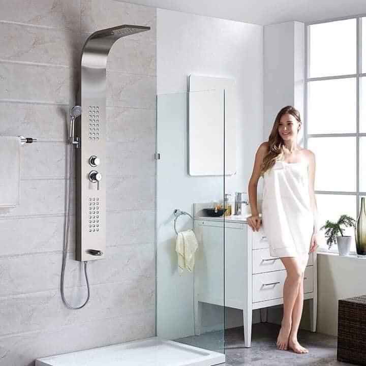 Sen cây thuyền massage inox xám bóng GSM3412