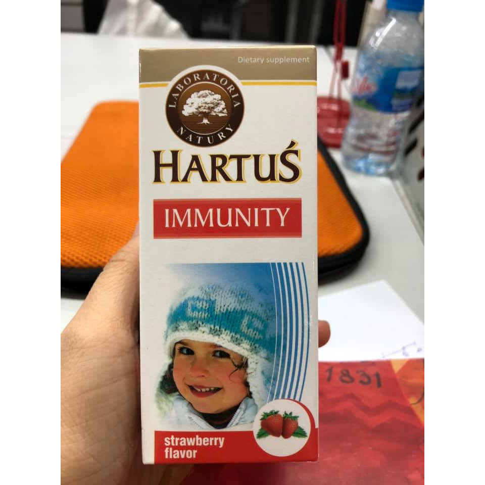 Siro Hartus Immunity 150ml - Tăng Cường Sức Đề Kháng Cho Trẻ Từ 4 Tháng Tuổi