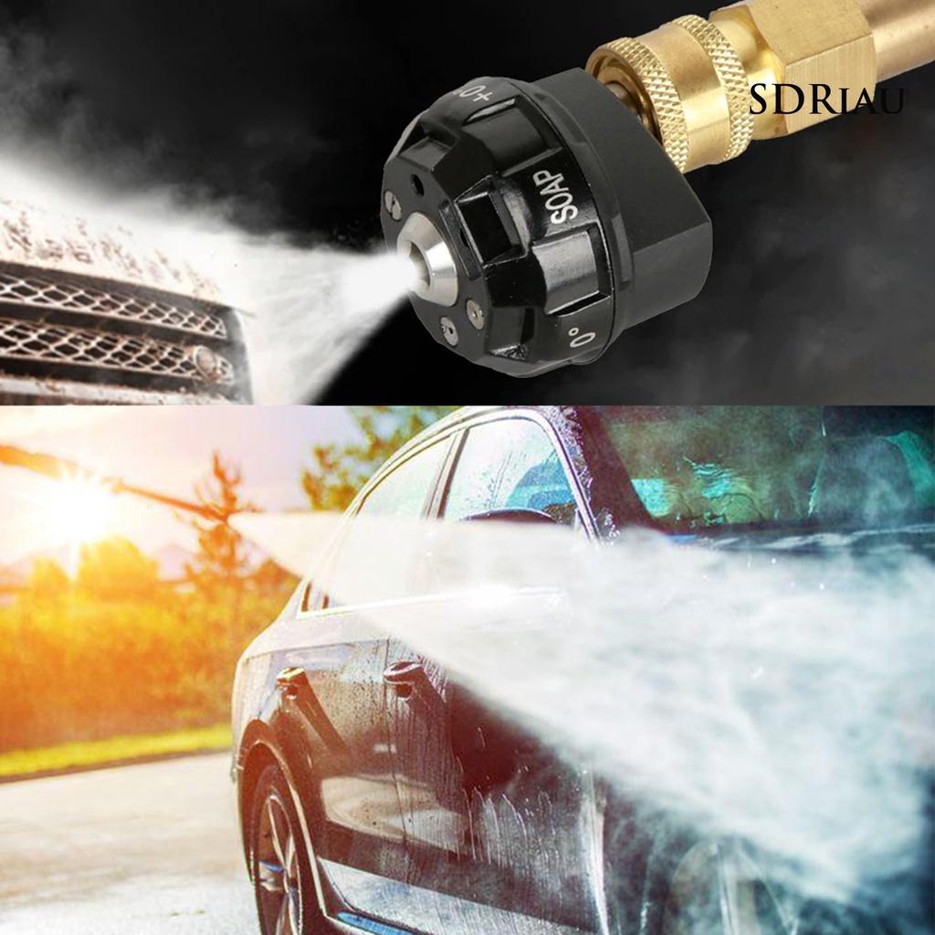 Vòi Xịt Rửa Xe Hơi 6 Trong 1 Bằng Hợp Kim Nhôm Có Thể Điều Chỉnh