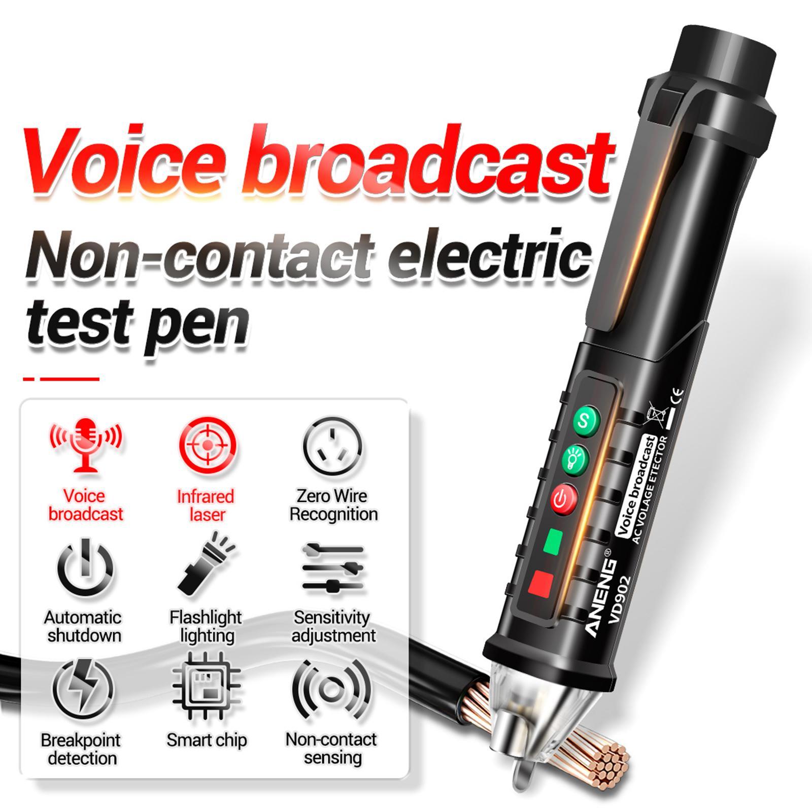 Voltage Tester Pen Voltage Non Contact Voltage Measuring Tool Multifunctional Electrical Tester Circuit Testing Electric Tester Pen