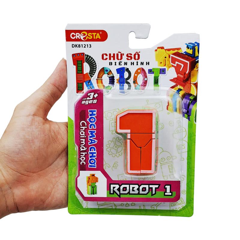 Đồ Chơi Lắp Ráp Biến Hình Robot Chữ Số 1 - Cresta DK81213