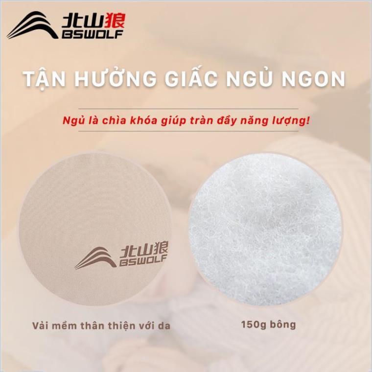 Gối ngủ dã ngoại gấp gọn BSWOLF BSW-CL036. Tặng kèm túi đựng.Tiện lợi