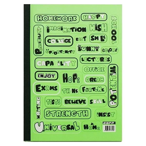 Sổ Ghi Chép A5 Kẻ Ngang Coloured Lecture Pad - ESPP - Màu Xanh Lá