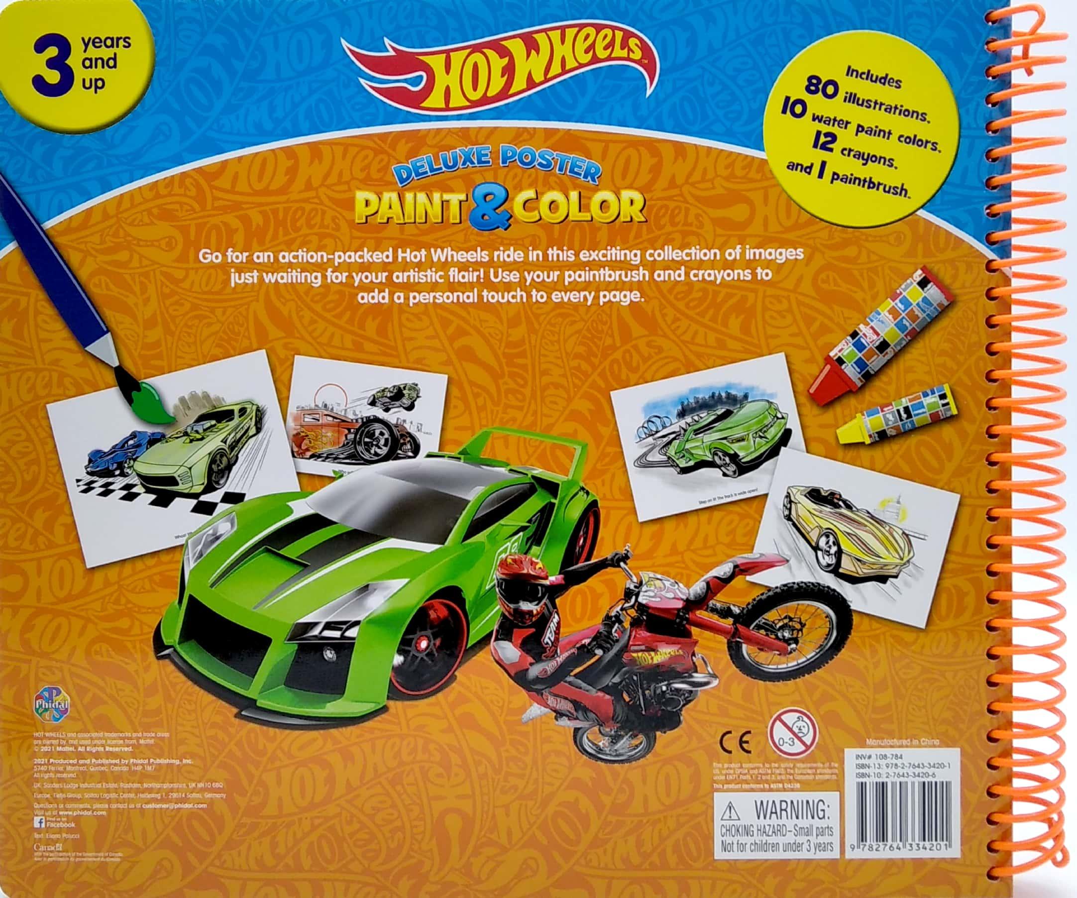 Mattel Hot Wheels Deluxe Poster Paint &amp; Color