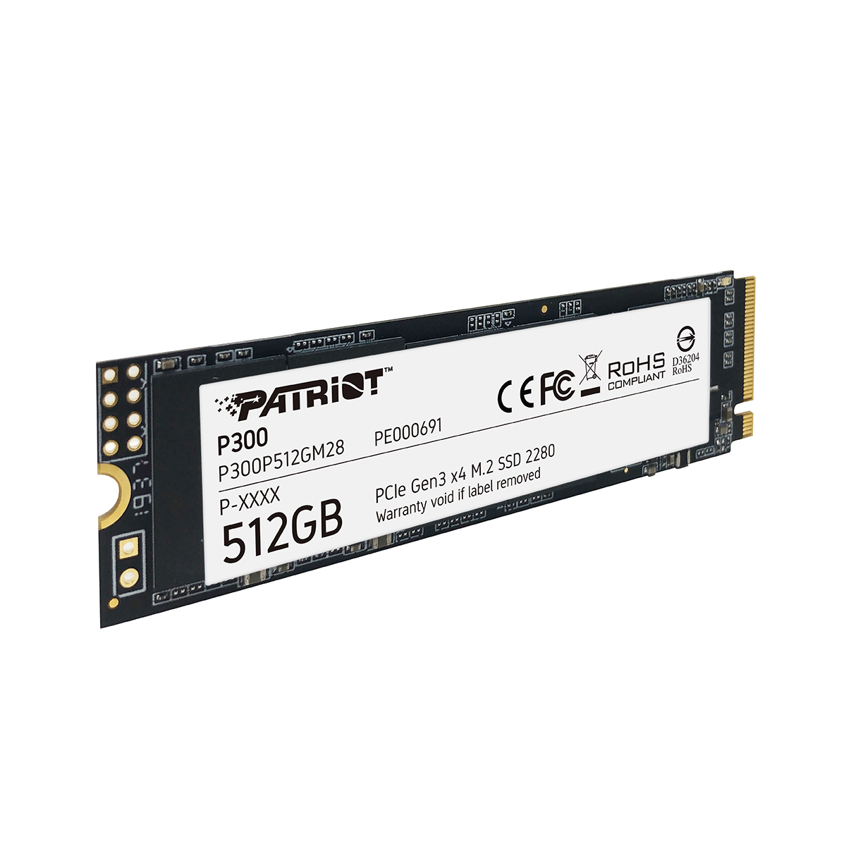 Ổ Cứng SSD 512GB Patriot P300 M2 2280 NVMe Hàng chính hãng