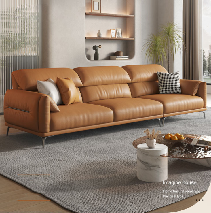 Sofa băng tay bọc da cao cấp Tundo HDCT-04