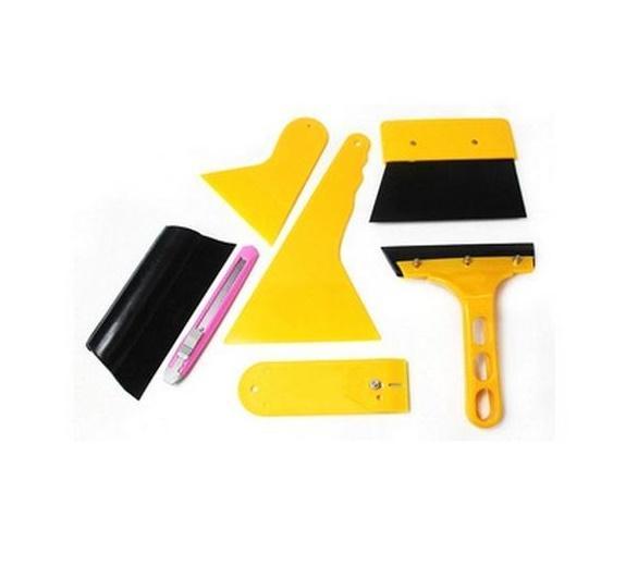Trọn Bộ 7 món dụng cụ,tấm,miếng,tấm hỗ trợ, hỗ trợ dán phim,decal trang trí xe, miếng dán cường lực điện thoại, laptop, cạo, tháo decal