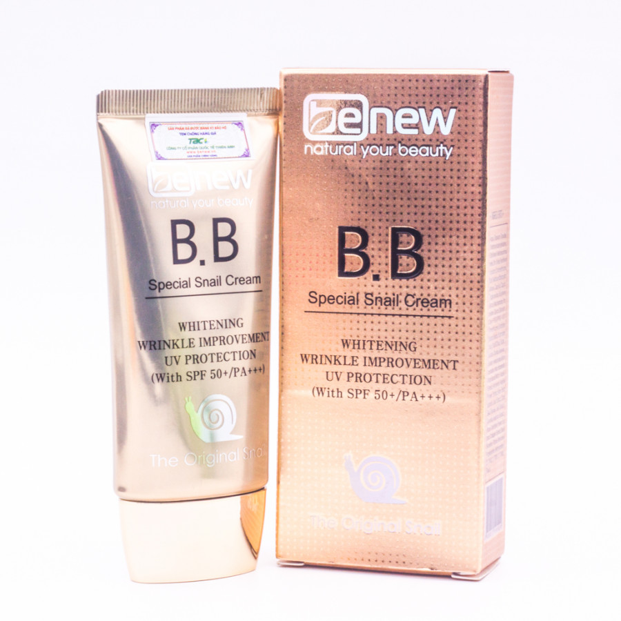 Kem lót nền trang điểm BB cao cấp Hàn Quốc Benew Special Snail (50ml) – Hàng Chính Hãng