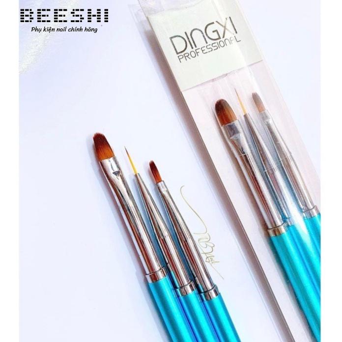 Set 3 cọ dingxi cao cấp vẽ nét, sơn móng, đắp gel, cọ vẽ ,beeshi shop nail