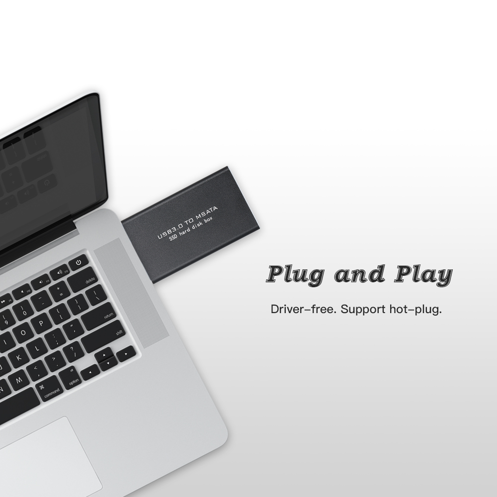 Hộp Đĩa Cứng Di Động Bên Ngoài SSD USB3.0 Sang MSATA Cho USB Trim