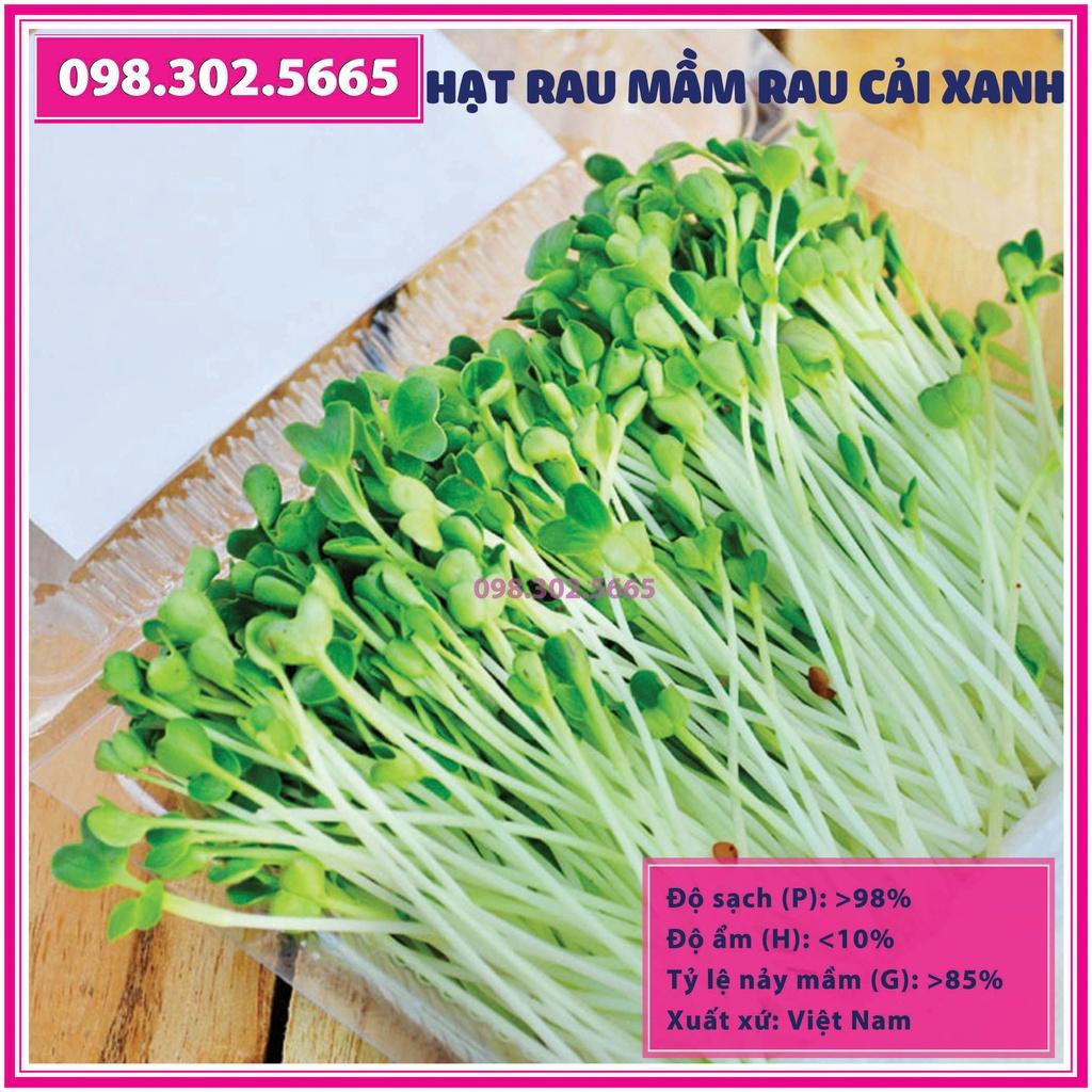 Hạt rau mầm rau cải xanh - gói 50g - Trồng rau mầm sạch, rau mầm hữu cơ an toàn tại nhà