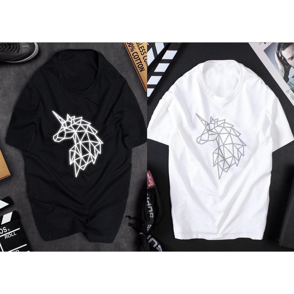 Áo thun Unisex phản quang Có size tay lỡ
