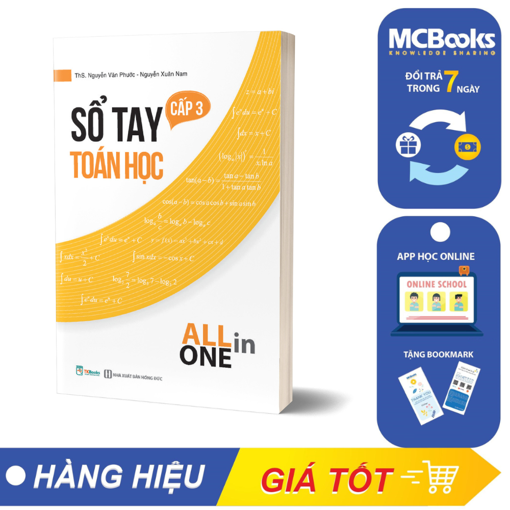 Combo Sổ tay kiến thức All in one khối A00 (Toán - Lý - Hóa)