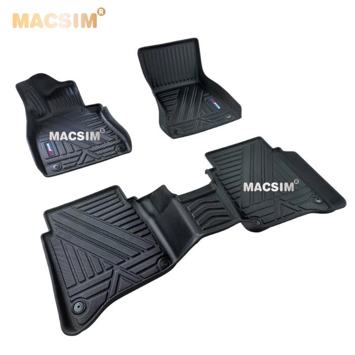 Thảm lót sàn xe ô tô Mercedes ben S 2021+ qd Nhãn hiệu Macsim chất liệu nhựa TPV cao cấp
