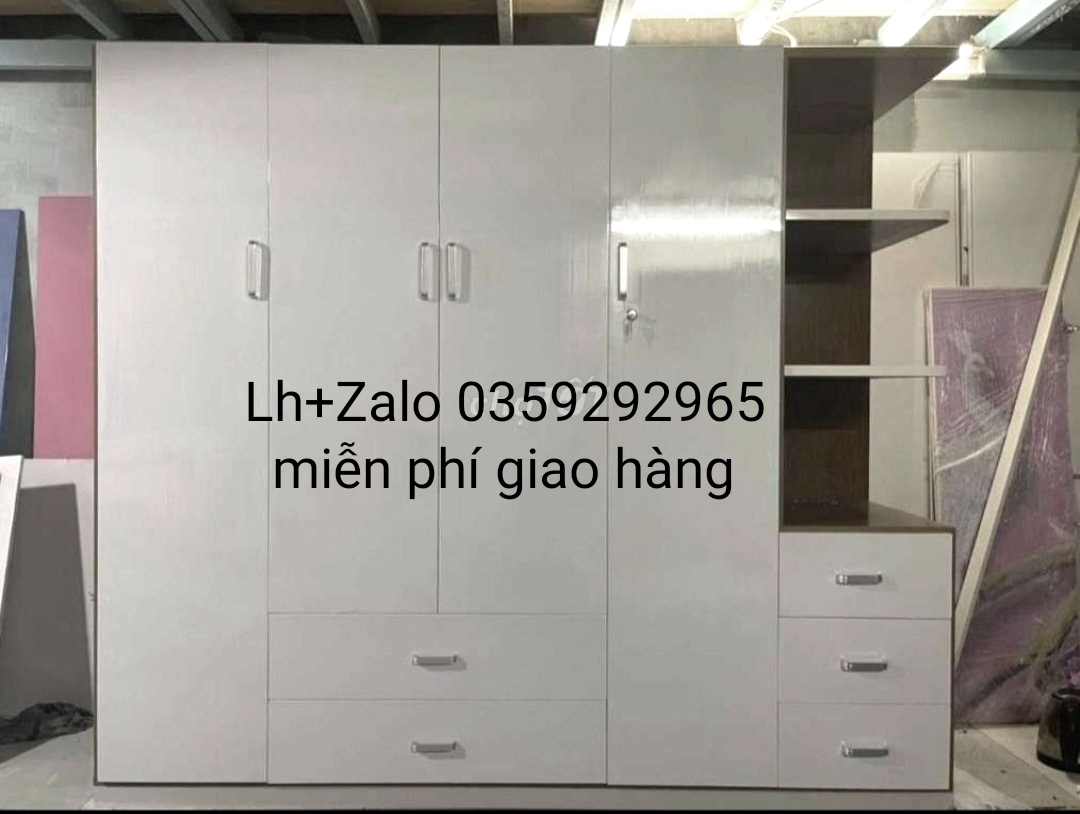 Tủ nhựa đài Loan 4 cánh 1 kệ